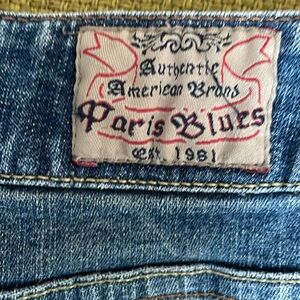 Paris Blues Women’s Denim Jeans Medium Rise Flared Leg Medium Wash Western